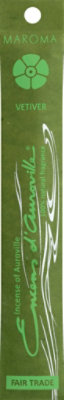 Maroma Incense Of Auroville Vetiver Incense Stick - 10 Each - Image 2