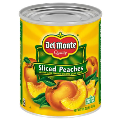 Del Monte Quality Sliced Peaches Can - 105 Oz - Image 1