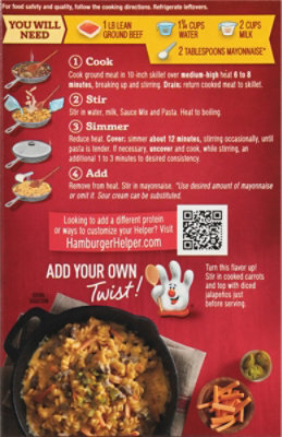Hamburger Helper Cheesy Ranch Burger Pasta & Cheesy Sauce Mix - 5.9 Oz - Image 6