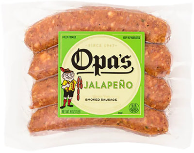 Opas Jalapeno Sausage Links - 16 OZ - Image 1