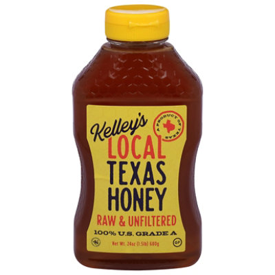 Kelley's 100%  Raw & Unfiltered Local Texas Honey - 24 Oz - Image 2