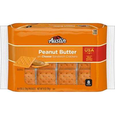 Austin Peanut Butter Sandwich Crackers - 8-1.38 Oz - Image 1