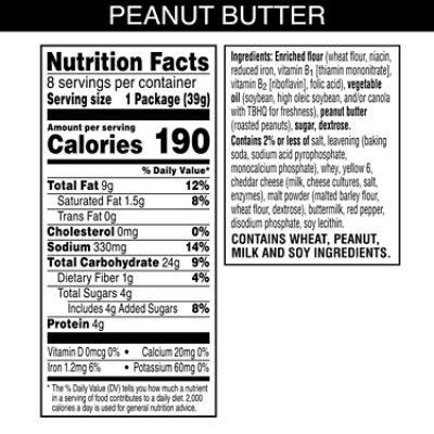 Austin Peanut Butter Sandwich Crackers - 8-1.38 Oz - Image 5