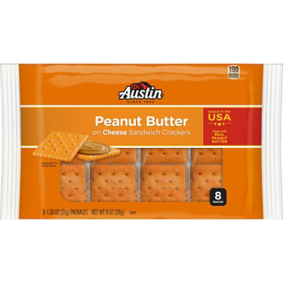 Austin Peanut Butter Sandwich Crackers - 8-1.38 Oz - Image 6