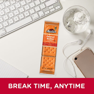 Austin Peanut Butter Sandwich Crackers - 8-1.38 Oz - Image 3