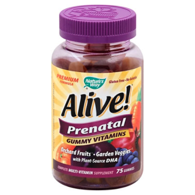Natures Way Alive Prenatal Gummy Multi - 75 CT - Image 1