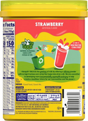 Nesquik Strawberry Powder Drink Mix 9.38 Oz. - Image 6