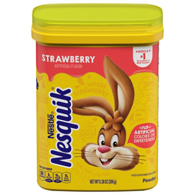 Nesquik Strawberry Powder Drink Mix 9.38 Oz. - Image 2
