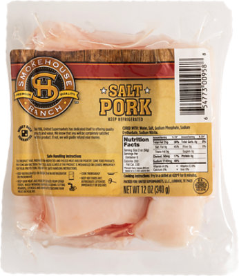 Smokehouse Ranch Salt Pork - 12 OZ - Image 1