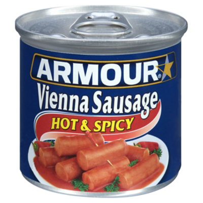 Armour Hot & Spicy Vienna Sausage Can - 4.6 Oz