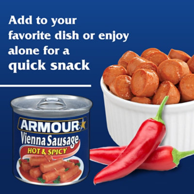Armour Hot & Spicy Vienna Sausage Can - 4.6 Oz - Image 2