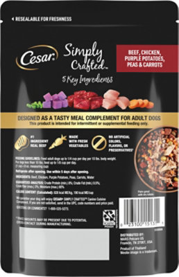 Cesar Simply Crafted Multi Serve Complement Beef Chicken - 8.82 OZ - Image 5
