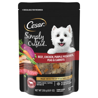 Cesar Simply Crafted Multi Serve Complement Beef Chicken - 8.82 OZ - Image 1