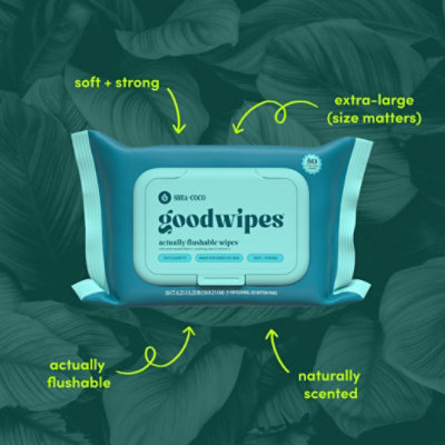 Goodwipes Shea Coco Flushable Wipes - 100 CT - Image 5