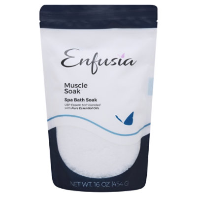 Enfusia Spa Bath Soak White Muscle - 16 OZ - Image 1