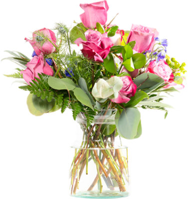 Overjoyed Boutique Show Stopper Dozen Roses Arrangement - Each - Image 1