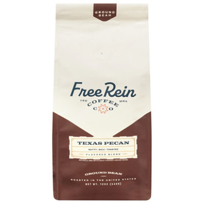 Free Rein Texas Pecan Flavored Blend Ground Bean - 12 Oz - Image 1