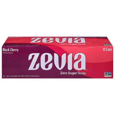 Zevia Black Cherry Soda - 12-12 Fl. Oz. - Image 2