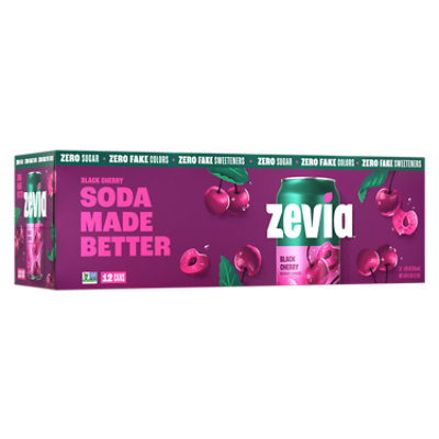 Zevia Black Cherry Soda - 12-12 Fl. Oz. - Image 1