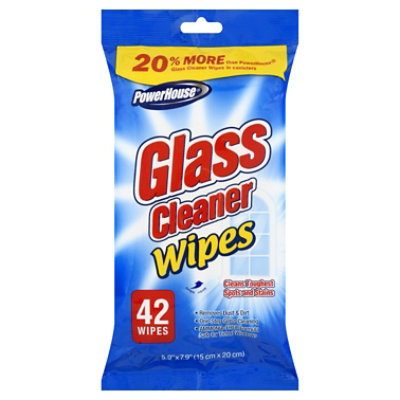 PowerHouse Glass Cleaner Wipes - 42 Count - Image 3