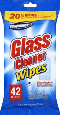 PowerHouse Glass Cleaner Wipes - 42 Count - Image 2