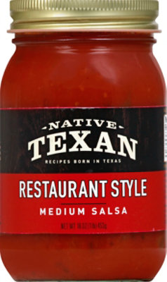 Native Texan Restaurant Style Medium Salsa - 16 Oz - Image 2