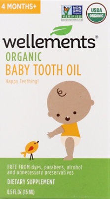 Wellements Oil Tooth Baby Organic - 0.50 OZ - Image 2