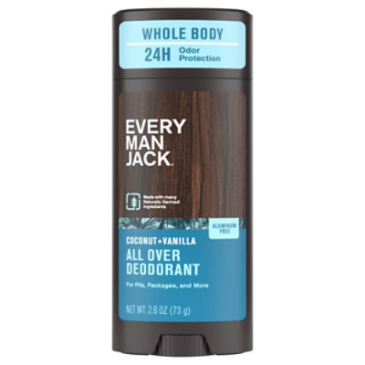 Every Man Jack Stick Deodorant Coconut & Vanilla - 2.6 OZ - Image 2