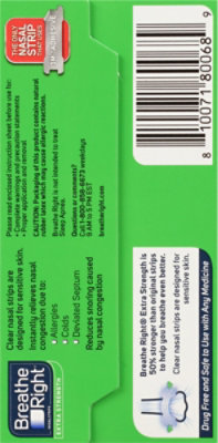 Breath Right Nasal Strips Extra Strength Clear For Sensitive Skin - 8 CT - Image 3