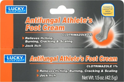 Lucky Super Soft Antifungal Athletes Foot Cream - 1.50 Oz - Image 2