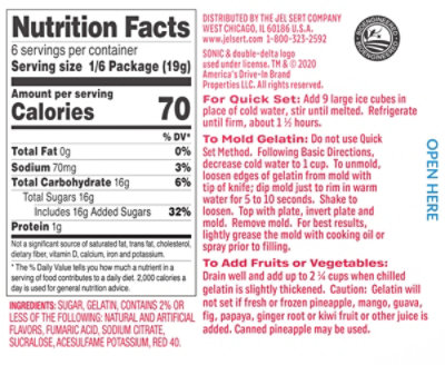 Sonic Cherry Limeade Gelatin - 3.94 Oz - Image 5