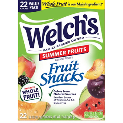 Welch's Summer Fruits Fruit Snack Value Pack - 22 Count - Image 1