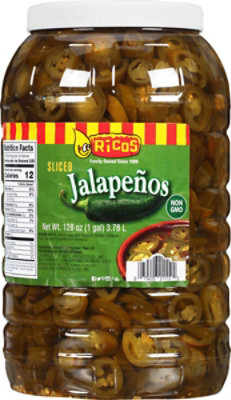 Ricos Sliced Jalapenos Jar - 128 Oz - Image 2