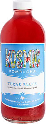 Kosmic Kombucha Kombucha Texas Blues - 18 OZ - Image 1