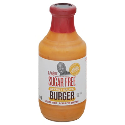 G Hughes Restaurant Style Burger Sugar Free Secret Sauce - 16 Oz - Image 3