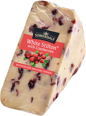 Somerdale White Stilton Cheese With Cranberry - LB - Image 1