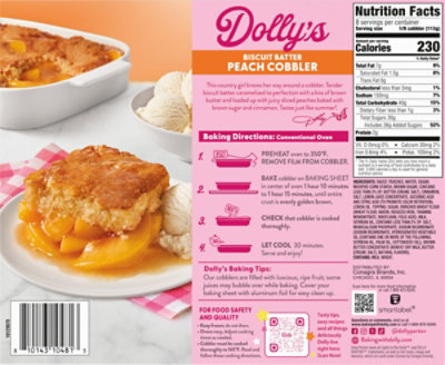 Dolly Parton Biscuit Peach Cobbler - 32 OZ - Image 6