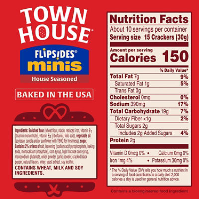 Town House Flip Sides Minis House Seasoned Crackers - 10.2 Oz - Image 4