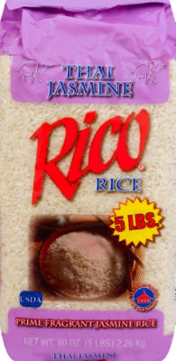 Rico Thai Jasmine Rice Sack - 5 Lb - Image 2
