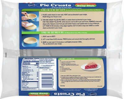 Pillsbury Pie Crusts Deep Dish All-Vegetable Shortening Frozen Crusts 2 Count - 12 Oz - Image 5