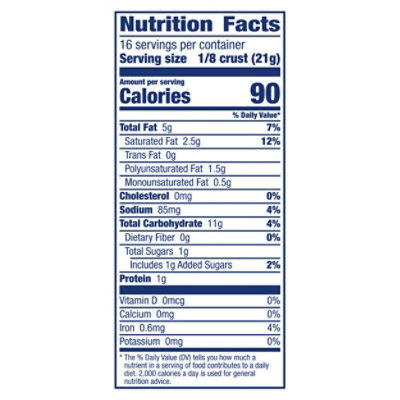 Pillsbury Pie Crusts Deep Dish All-Vegetable Shortening Frozen Crusts 2 Count - 12 Oz - Image 3