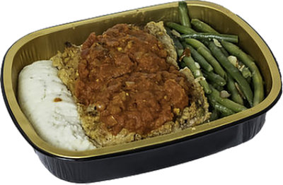 Readymeals Turkey Meatloaf Meal With Mashed Potatoes And Green Beans For 2 - EA - Image 1