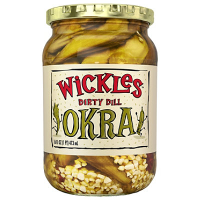 Wickles Dirty Dill Okra - 16 OZ - Image 1