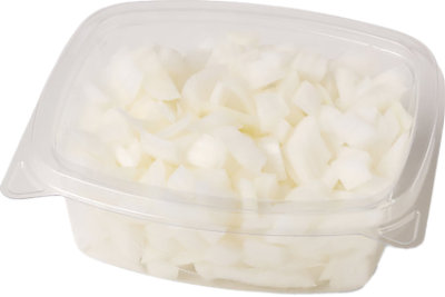 Fresh Cut Diced White Onions 8 Oz - 8 OZ - Image 1