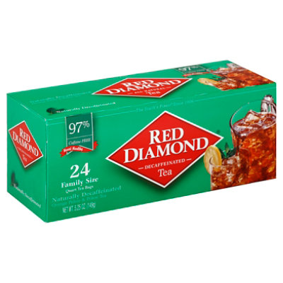 Red Diamond Decaf Family Size Tea Bags - 24 CT - Image 1