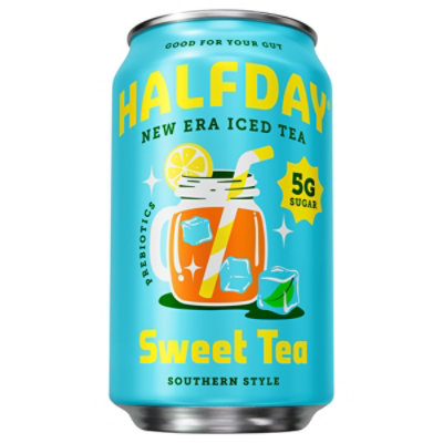 Halfday Sweet Tea Prebiotic Iced Tea Can - 12 Oz - Image 1