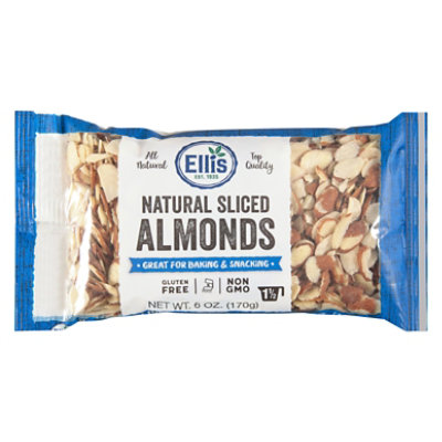 Ellis Natural Sliced Almonds - 6 Oz - Image 1