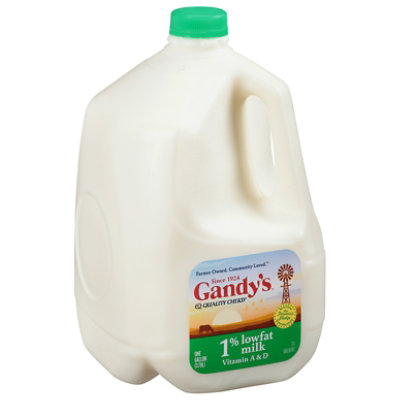 Gandy's 1% Lowfat Milk - 128 Oz - Image 1