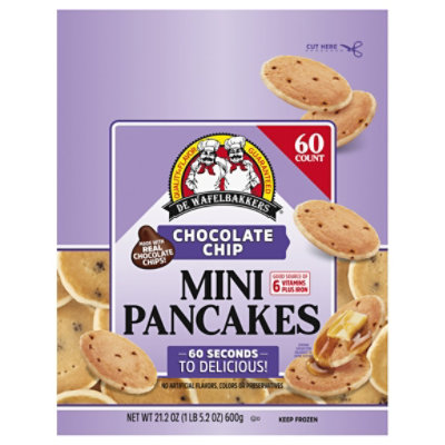 De Wafelbakkers Chocolate Chip Mini Pancakes - 21.2 Oz - Image 3