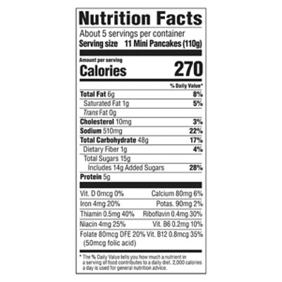 De Wafelbakkers Chocolate Chip Mini Pancakes - 21.2 Oz - Image 4